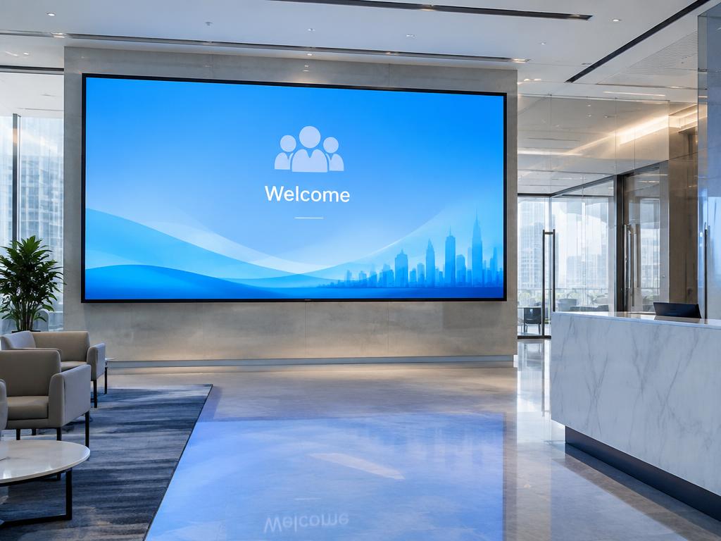 Corporate digital signage example