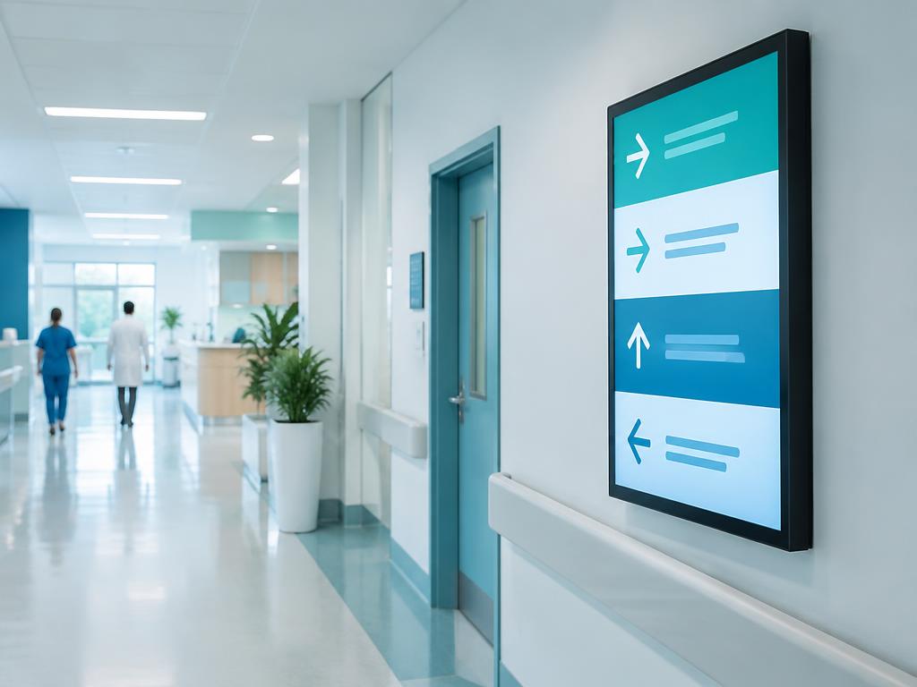 Healthcare digital signage example