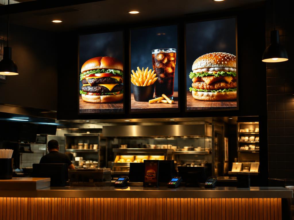 QSR digital signage example