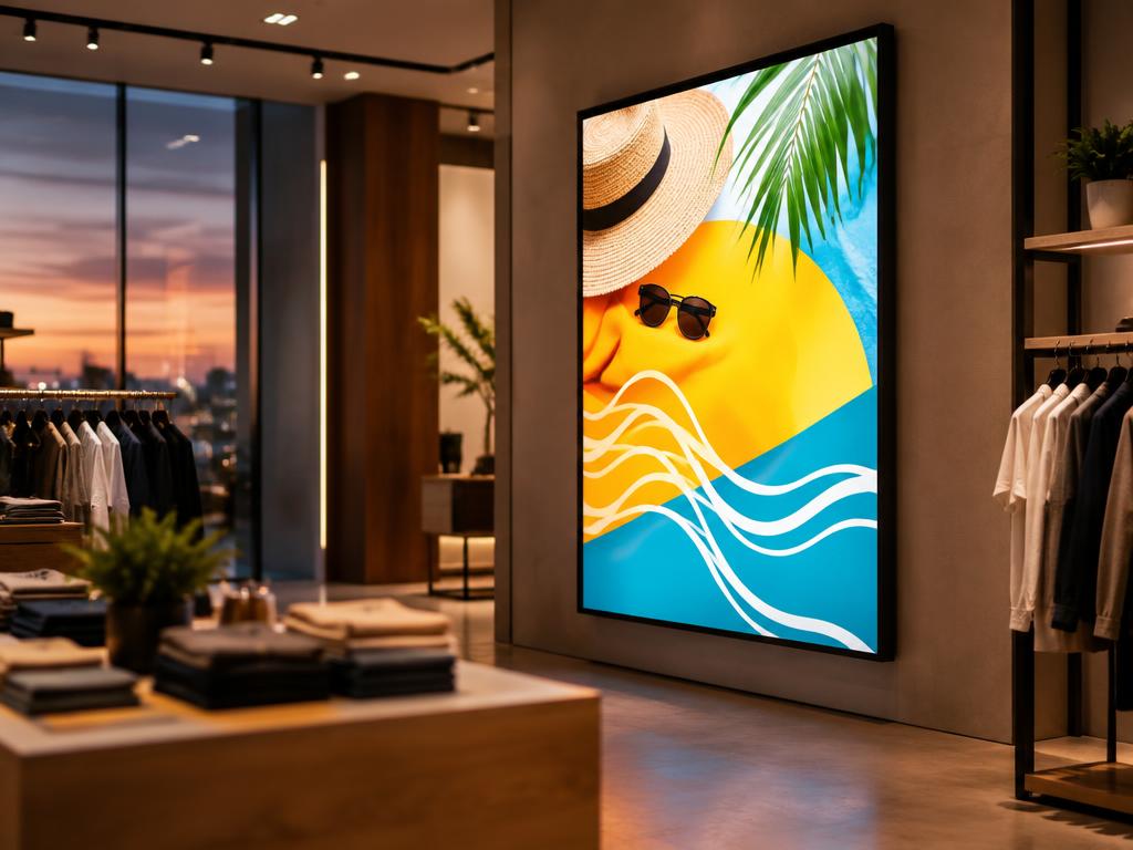 Retail digital signage example