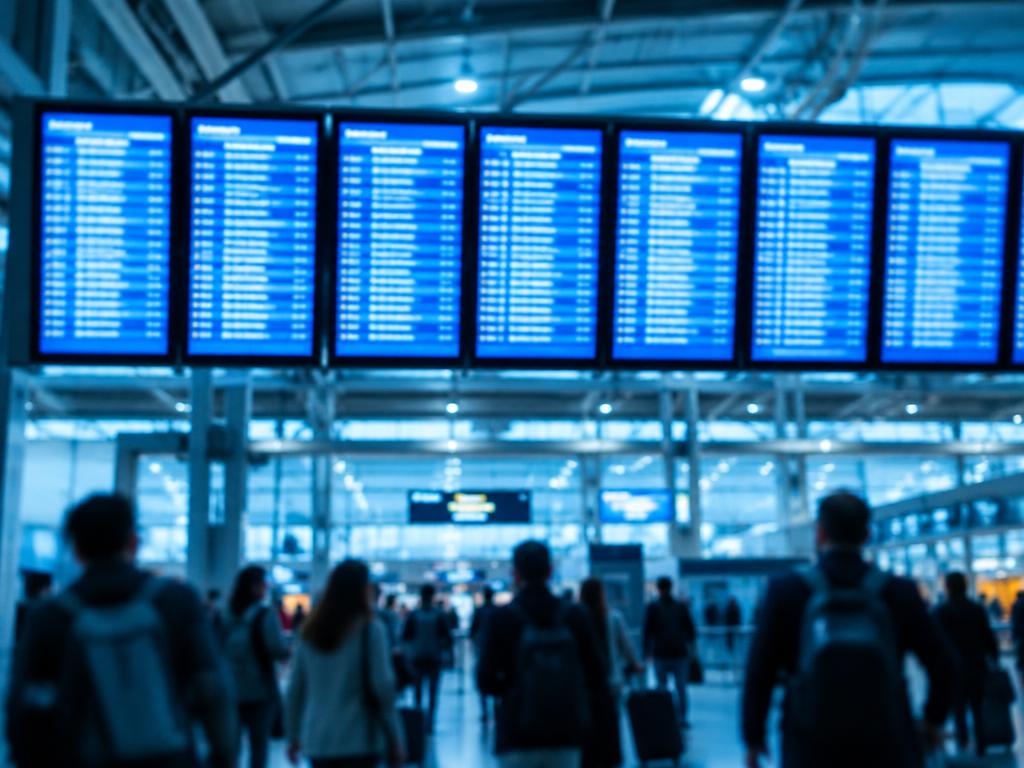 Transportation digital signage example